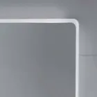 Væg spejl med matteret kanter, LED belysning, Tessa Viadurini