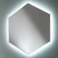 Formet moderne badeværelsesspejl med LED-lys i høj kvalitet - Crocchio