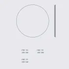 Rundt bagbelyst vægspejl med LED Made in Italy - Ronda Viadurini