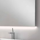 Badeværelse spejl med moderne design LED lys med matteret kanter Veva Viadurini