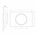 Vægbadeværelsesspejl med LED-belysning - Dotta Viadurini