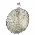 Rundvægs badeværelsesspejl i krom Ottome med alderen tilbage - juni Viadurini