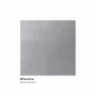 Badeværelsesspejl i imiteret aluminium med baggrundslys Made in Italy - Palau Viadurini