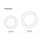 Bronzespejl med ramme af røget glas, fremstillet i Italien - Anselma Viadurini