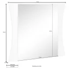 Soveværelses spejl eller vægindgang buet design 2 størrelser - Sabine Viadurini