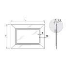 Spejl med farvet spejlramme og LED Made in Italy - Newton Viadurini