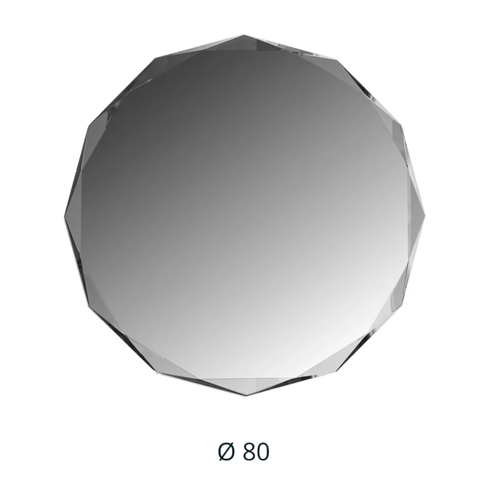 Diamantætset spejl med skrå kant - Excelsior Viadurini