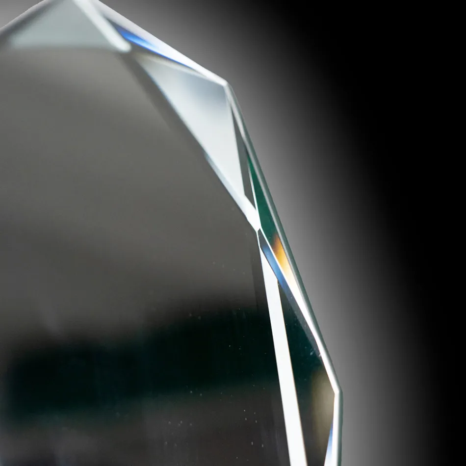 Diamantætset spejl med skrå kant - Excelsior Viadurini