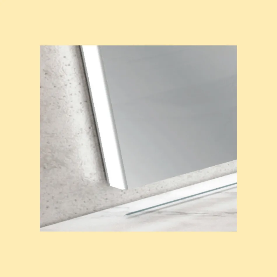 Spejl med omgivende baggrundsbelysning Made in Italy - Gogh Viadurini