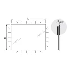 Spejl med omgivende baggrundsbelysning Made in Italy - Gogh Viadurini