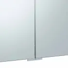 Containerspejl med 3 døre med 9 indvendige hylder og LED-belysning - skralde Viadurini