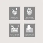 Spejlskab med LED bad med 2 døre, moderne design, Carol Viadurini