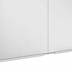 Moderne forsænket spejlskab i sølvlakeret aluminium - dæmon Viadurini