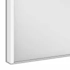 Moderne forsænket spejlskab i sølvlakeret aluminium - dæmon Viadurini