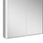 Vægspejl i aluminium med LED-belysning - dæmon Viadurini