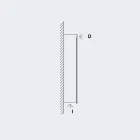 Spejlskab LED belysning med 3 døre, moderne design, Carol Viadurini