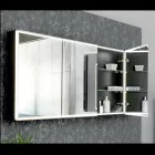 Træspejlbeholder med dobbelt spejl og lys Made in Italy - Darwin Viadurini