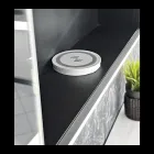 Træspejlbeholder med dobbelt spejl og lys Made in Italy - Darwin Viadurini