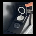 Træspejlbeholder med dobbelt spejl og lys Made in Italy - Darwin Viadurini