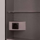 Spejl LED pakke med 2 døre moderne design indbygget, Adele Viadurini