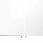 Moderne containerspejl med 2 døre i sølvlakeret aluminium - Alfio Viadurini