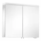 Moderne containerspejl med 2 døre i sølvlakeret aluminium - Alfio Viadurini