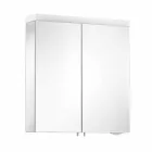 Moderne containerspejl med 2 døre i sølvlakeret aluminium - Alfio Viadurini