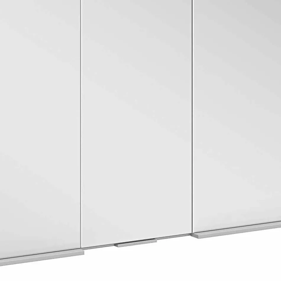 Moderne forsænket spejlbeholder med LED-lys og berøringstastatur - dæmon Viadurini