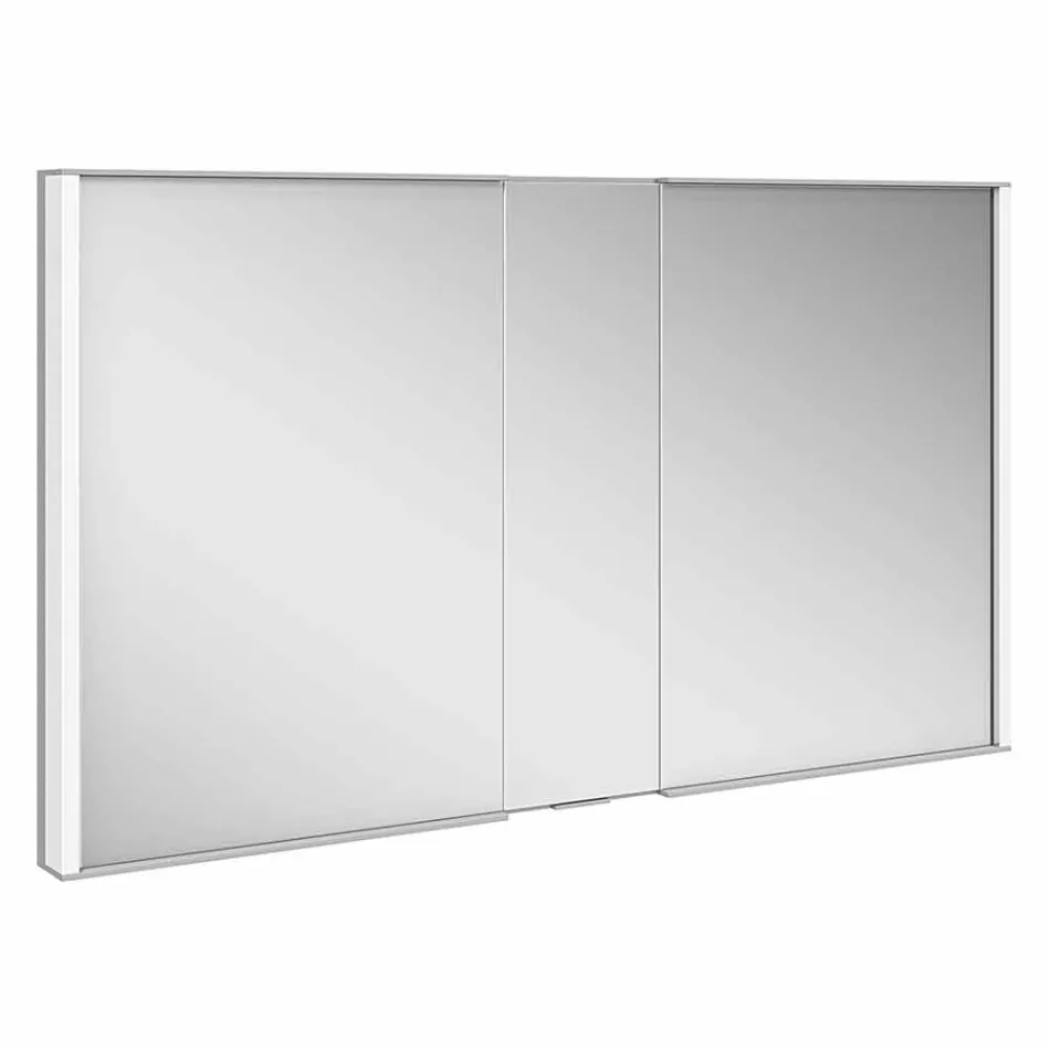 Moderne forsænket spejlbeholder med LED-lys og berøringstastatur - dæmon Viadurini