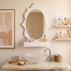 Bagbelyst plexiglas spejlskab fremstillet i Italien - Leira Viadurini