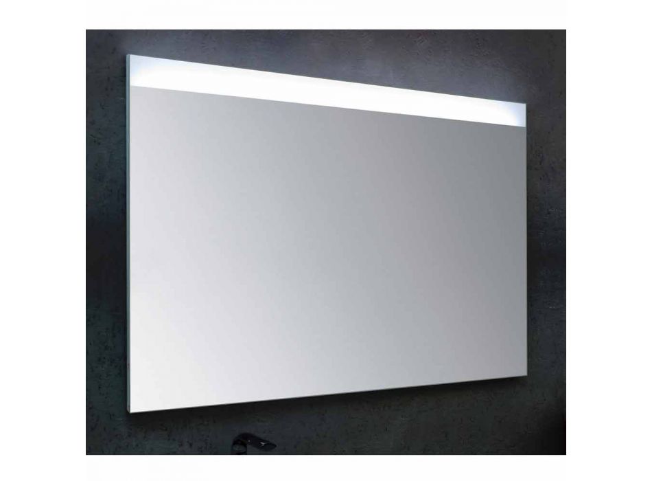 Badeværelse spejl med moderne design LED-belysning Yvone Viadurini