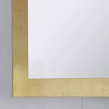 Badeværelse spejlglas ramme dekoreret Pascal bladguld