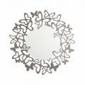 Cirkulær væg spejl af moderne design i jern fremstillet i Italien - Stelio