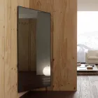 Vægspejl med åbningsdør og kappekroge fremstillet i Italien - Boro Viadurini