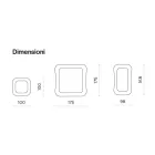 Vægspejl med ramme i smeltet glas fremstillet i Italien - Adored Viadurini