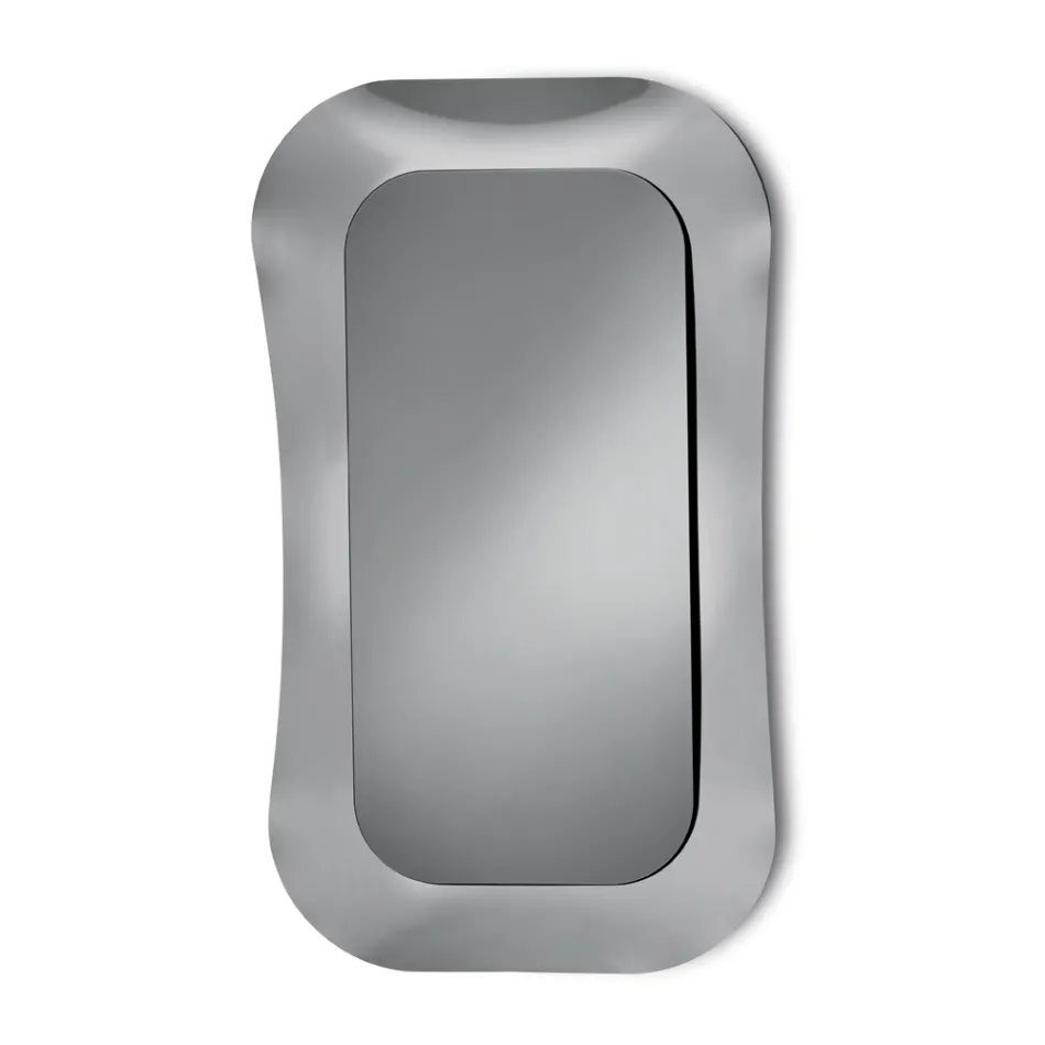 Vægspejl med ramme i smeltet glas fremstillet i Italien - Adored Viadurini