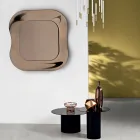 Vægspejl med ramme i smeltet glas fremstillet i Italien - Adored Viadurini