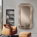 Vægspejl med ramme i smeltet glas fremstillet i Italien - Adored Viadurini