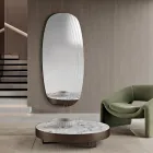 Arabella vægspejl med graveringer fremstillet i Italien Viadurini