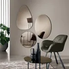 Beata vægspejl med kantslibning, fremstillet i Italien Viadurini