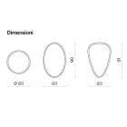 Beata vægspejl med kantslibning, fremstillet i Italien Viadurini