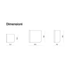 Beniamina vægspejl med bølgeformet side, fremstillet i Italien Viadurini