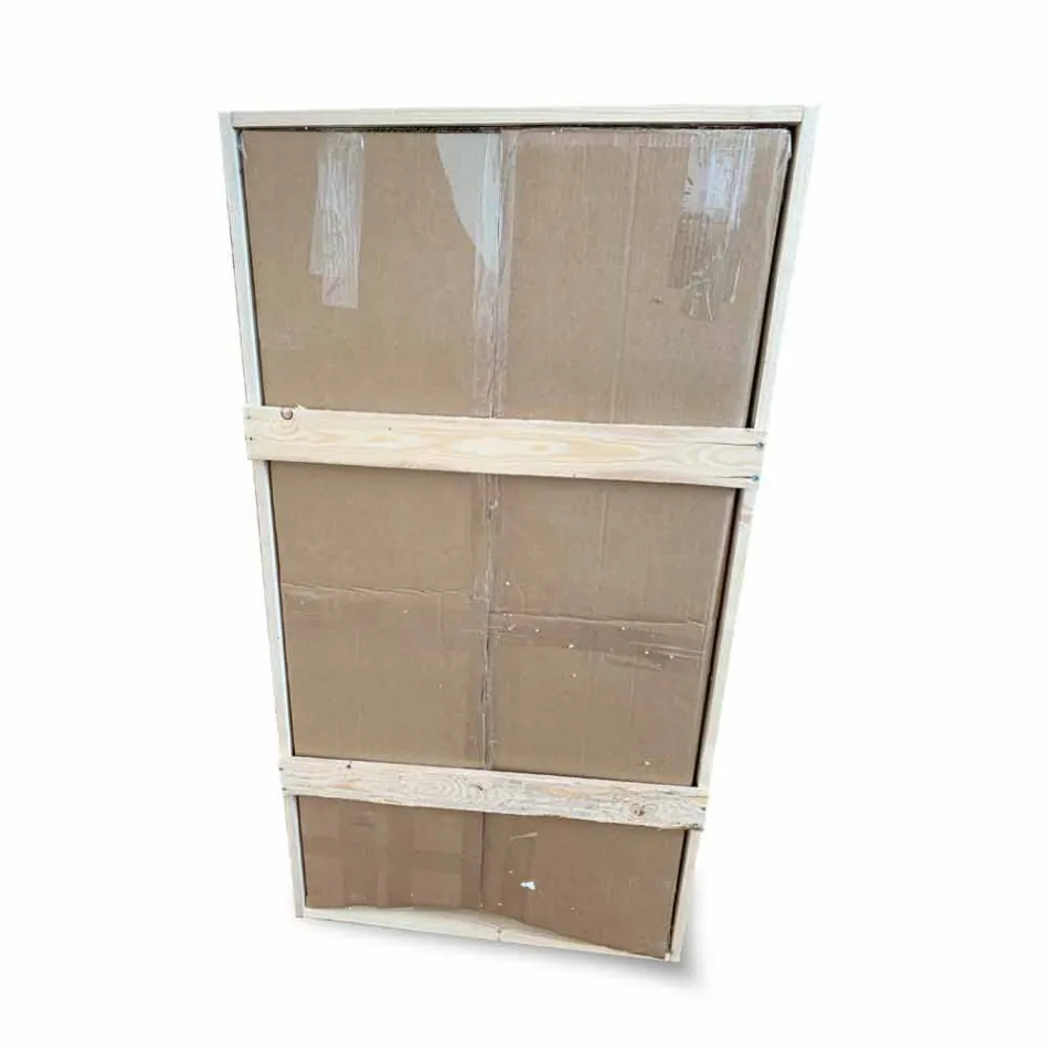 Vægspejl med aluminiumsramme og LED-lys Fremstillet i Italien - Chik Viadurini