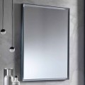 Vægspejl med aluminiumsramme og LED-lys Fremstillet i Italien - Chik
