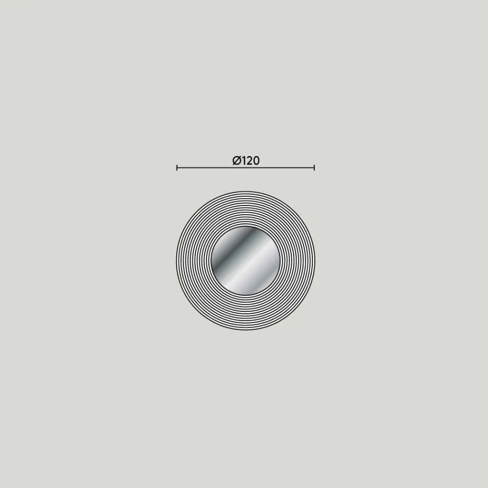 Væg spejl fra Malva moderne design, forskellige farver Viadurini