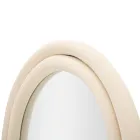 Fløjlsbeklædt MDF-vægspejl med buet top - Jessica Viadurini