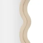 Vægspejl i MDF beklædt med fløjl med bølgede linjer - Sheldon Viadurini