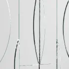 Modulært vægspejl med træstruktur lavet i Italien - Saetta Viadurini