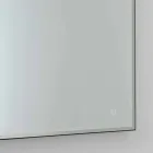 Firkantet vægspejl med ramme af frostet glas Lavet i Italien - Mirro Viadurini