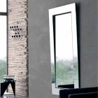 Rektangulær væg spejl med skråt stel lavet i Italien - Salamina Viadurini